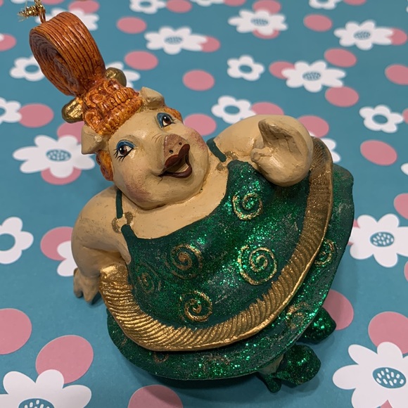 Dancing pig burlesque ornament RARE - Picture 6 of 16